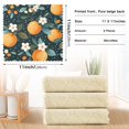 thumbnail image 6 of Yayeee 6 Pack Kitchen Dish Cloths Set for Washing Soft Drying Absorbent Microfiber Towels, Green Oranges, 6 of 9