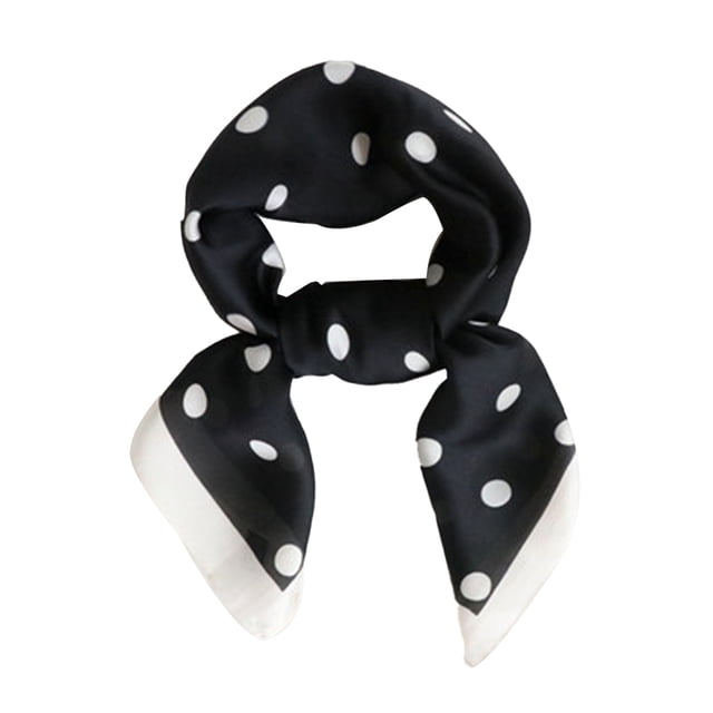 Qarigey Bufanda de seda de imitación, disfraz de literatura que combina con todo, pañuelo para niña, pañuelo transpirable para mujer, para verde Accesorios de disfraces Negro Qarigey AP009281-01B
