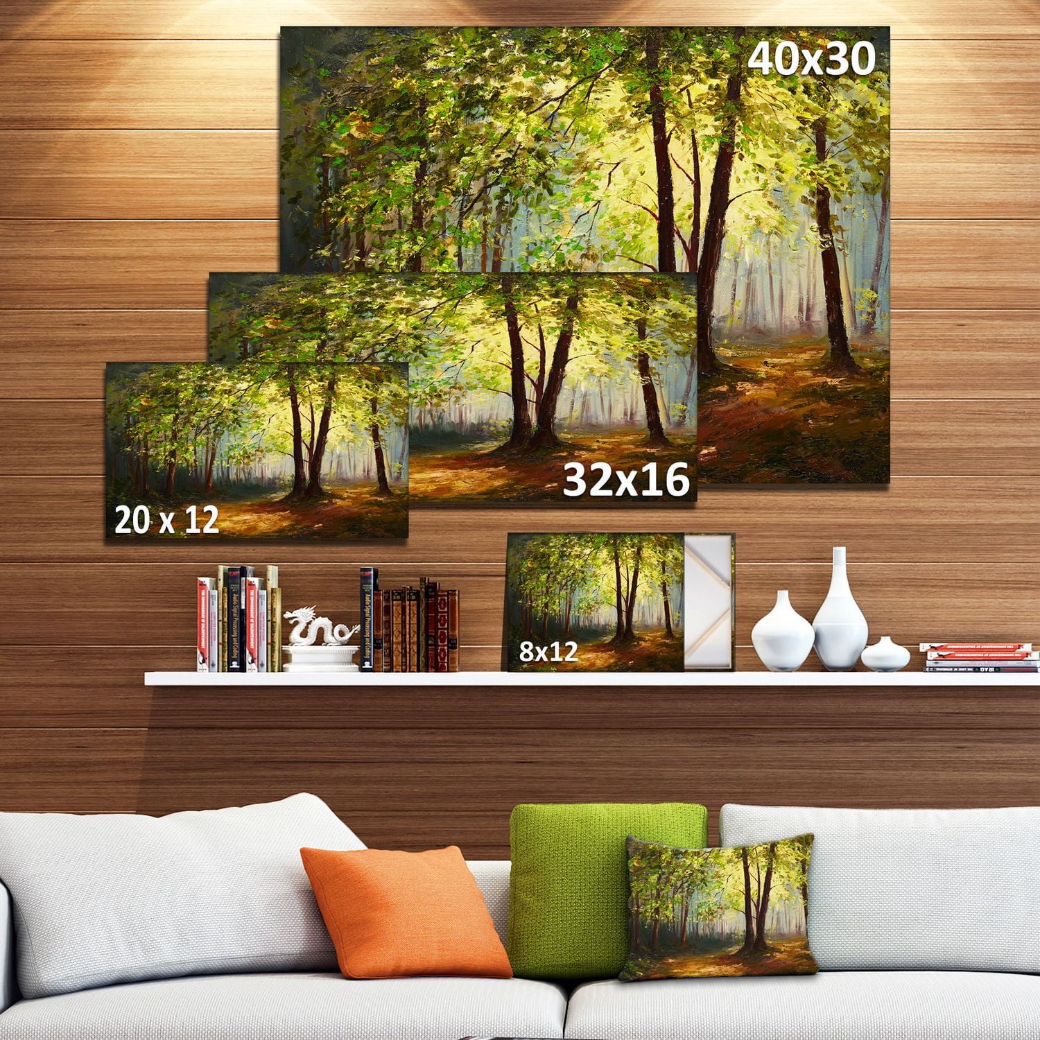 Impression sur toile « Summer Forest » Design Art