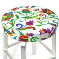thumbnail image 3 of Haiem Paisley Cushion Round Bar Chair Seat Cover Bar Chair Cushion Covers Elastic Washable Bar Chair Cover,Protects from Scratches and Stains-12 inch, 3 of 7