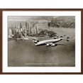 thumbnail image 2 of Art.com Lockheed Constellation, New York 1950 Art Print by Clyde Sunderland, Brown Frame Wall Art, 29" x 23", 2 of 5