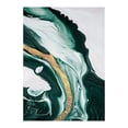 thumbnail image 3 of Modern Abstract Canvas Wall Art Dark Green Gold Foil Lines Painting Contemporary Artwork for Living Room Decor Bedroom Wall Decorations Framed Ready to Hang Green and Gold Prints for Walls, 3 of 7
