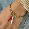 thumbnail image 3 of Gieenan Unique Stainless Steel Bracelet Featuring Glossy Pearls Pendant for Gatherings, 3 of 10