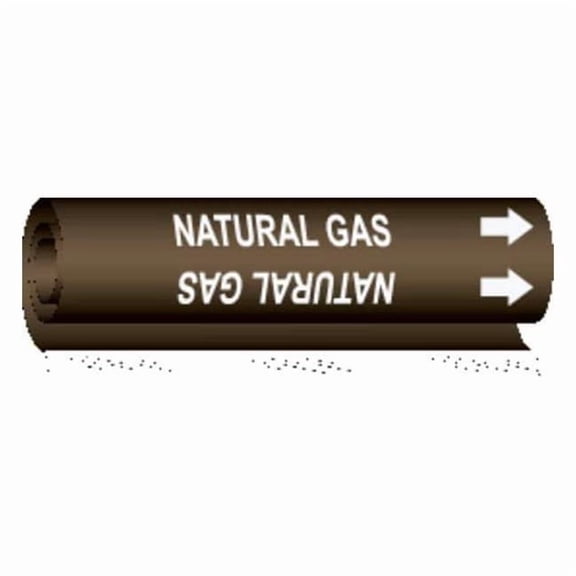 Brady Pipe Marker,Natural Gas, 5841-O 5841-O