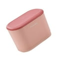 thumbnail image 3 of Tissue Container Wall Mounted Tissue Box Plastic Bathroom Paper Towel Holder Case  L  Light Pink, 3 of 10