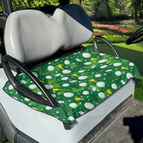 Renewold Golf Cart Accessories Comfort Golf Cart Seat Cover for EZGO Yamaha Club Cars and More 2-Seat Golf Cart, 52.36 x 32.28 Inch, Golf Ball Trophy Green