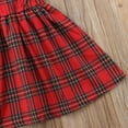 thumbnail image 5 of Toddler Kids Baby Girl Christmas Plaid Dress Bowknot Princess Party Dresses Clothes One-Pieces, 5 of 7