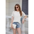 thumbnail image 4 of Camisetas de Negocios de Corta con Encaje para Mujer, Color , Talla M, 4 of 9