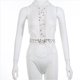 thumbnail image 4 of Gibobby Trajes de Natación para Mujer Traje de baño de una pieza de bikini con cuello en V profundo y vendaje sexy para mujer Traje de baño Traje de baño(Blanco,CH), 4 of 4