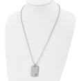 thumbnail image 4 of Stainless Steel Polished With Red Enamel Medical Id 24In Necklace (24 X 25) Made In China srn899-24, 4 of 5