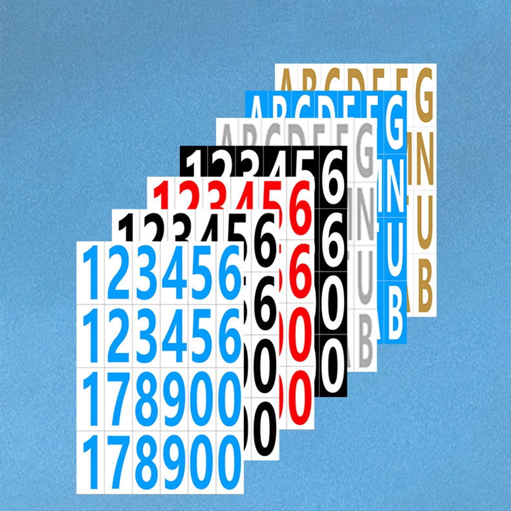 Wweixi 20x Adhesive Number Stickers For Easy Organization And