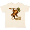thumbnail image 3 of Inktastic Cute Monkey Just Hangin' Around Illustration Boys or Girls Toddler T-Shirt, 3 of 5