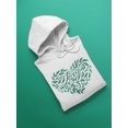 thumbnail image 3 of Green Heart Hoodie Women -Image by Shutterstock, Female 3X-Large, 3 of 4
