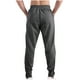 thumbnail image 3 of Pantalones largos de moda para hombre, con cordón, cintura elástica, color sólido, informales, largos, para hombre, 3 of 4