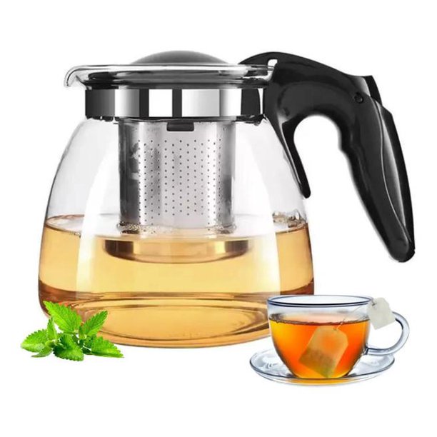 Tetera Tetera Hervidor De Vidrio Con Infusor Para Té Y Café Venice 1.2L Inox ...