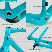 ICAN X-Gravel Carbon Gravel Bike Frameset Blue BSA Thru-axle 12100/12142mm