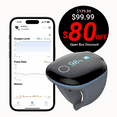 thumbnail image 1 of Open Box Wellue O2Ring Continuous Pulse Oximeter - Bluetooth Oxygen Monitor with Vibration Reminder & Free PC Report, Wearable Finger Oxygen Meter for Athlete/Fitness, 1 of 10