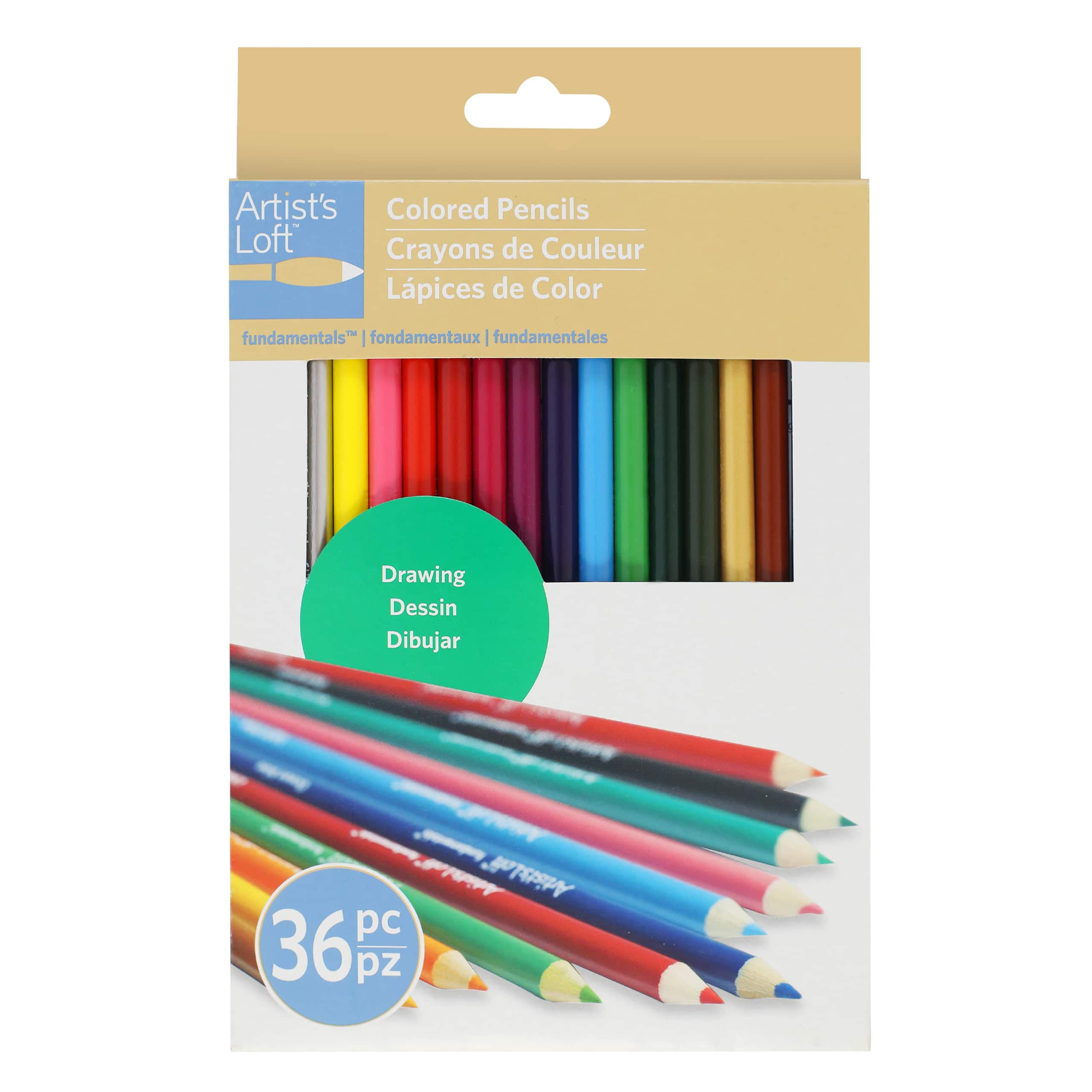 Hokusei Pencil 10805 Colored Pencils, 36 Colors, Girl Pattern, Can :  : Stationery & Office Products