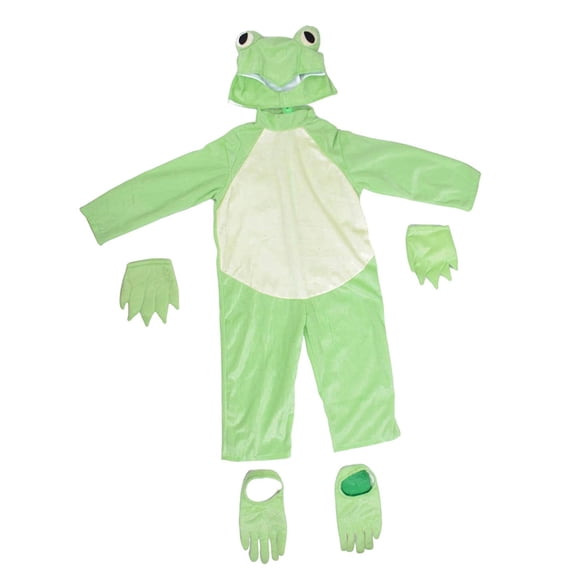 Disfraz de rana para niños y niñas, ideal para Halloween y fiestas de disfraces. M