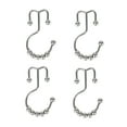 thumbnail image 2 of LELINTA Rustproof Shower Curtain Rings, Stainless Steel Heavy Duty Roller Double Glide Shower Hooks, 2 of 3