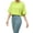 Green, variant on Short Sleeve Loose Crop Top Women Crew Neck Crop Shirt Drop Shoulder Casual Boxy Yoga Running Cropped Baic Tee Green S