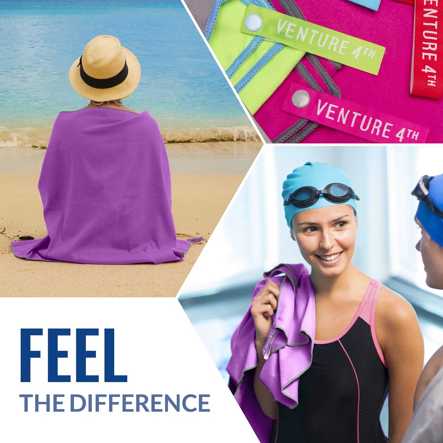 Fast Drying Ultra Soft Microfiber Towels 3 Compact Sizes Essential for Camping Gym Yoga Sports and Beach VENTURE 4TH Quick Dry Travel Towel Backpacking Swimming Fast Drying Ultra Soft Microfiber Towels 3 Compact Sizes Essential for Camping Gym Yoga Sports and Beach VENTURE 4TH Quick Dry Travel Towel Backpacking Swimming