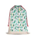 thumbnail image 3 of Christmas Bags Drawstring,Green Christmas Tree Pattern Large Xmas Christmas Gift Bags,Reusable for Xmas and New Year Party Favors and Supplies,27.6" X 19.7", 3 of 6