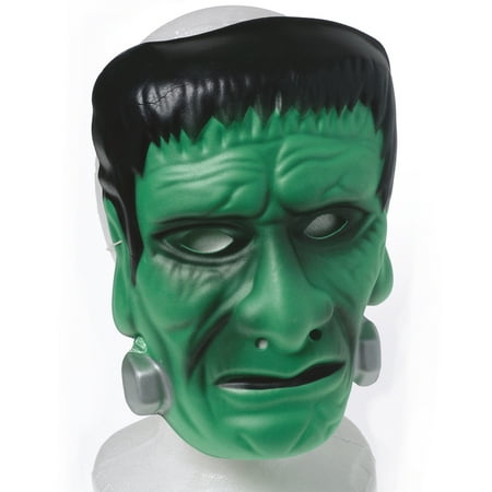 Kid Fun Foam Frankenstein's Monster Face Mask, Green Black, One-Size