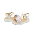 thumbnail image 2 of Sandalia Huarache Para Niña Flores Color Beige Con Broche beige 15, 2 of 6