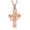 Rose Gold, variant on Cross Urn Necklace for Ashes for Women Men Tree of Life Cross Cremation Jewelry Keepsake Pendant for Ashes of Loved One
