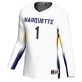 thumbnail image 2 of Youth GameDay Greats #1 White Marquette Golden Eagles Lightweight Women's Volleyball Jersey, 2 of 4