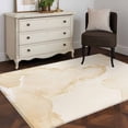 thumbnail image 4 of Yellow Abstract Area&nbsp;Rug 2.7x5ft Silver Marble Ripples Non-Slip&nbsp;Washable Square&nbsp;Rugs Soft Felt Indoor Floor Mat for Bedroom Kitchen Living Room Bathroom, 4 of 9