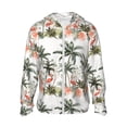 thumbnail image 2 of Lsque Flamingo Palm Trees UPF 50+ Lightweight Sun Protection Men's Women's Long Sleeve Shirt, Hoodie Performance -X-Large, 2 of 9