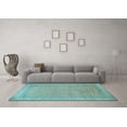 thumbnail image 3 of Ahgly Company Indoor Rectangle Persian Light Blue Traditional Area Rugs, 7' x 10', 3 of 4