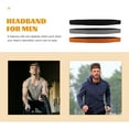 thumbnail image 4 of YUYUETIME Sports Sweatbands for Men Exercise Headbands 3Pack, 4 of 6