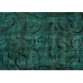 thumbnail image 1 of Ahgly Company Machine Washable Indoor Rectangle Abstract Turquoise Blue Modern Area Rugs, 7' x 10', 1 of 4
