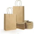 thumbnail image 1 of 40pcs Brown Kraft Paper Tote Bags with Handles, Paper Gift Small Tote Bags, Party Bags for Food, Baking, Shopping, Festivals, 1 of 5
