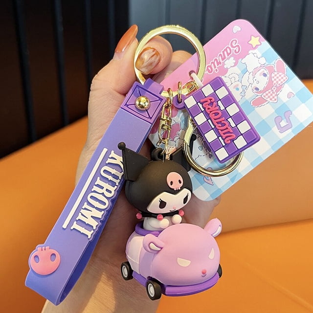 Llavero genuino Sanrio Kuromi Cinnamoroll MyMelody Hellokitty, bolso colgante, adornos creativos para muñecas, regalo de cumpleaños para niñas Fivean unisex