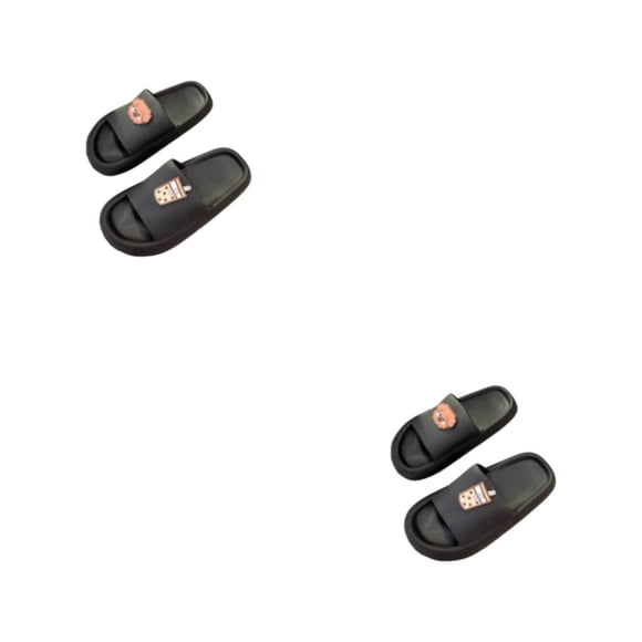 Pantuflas deslizantes Sonducket Cómodas y livianas Antideslizantes Negro 40/41.1