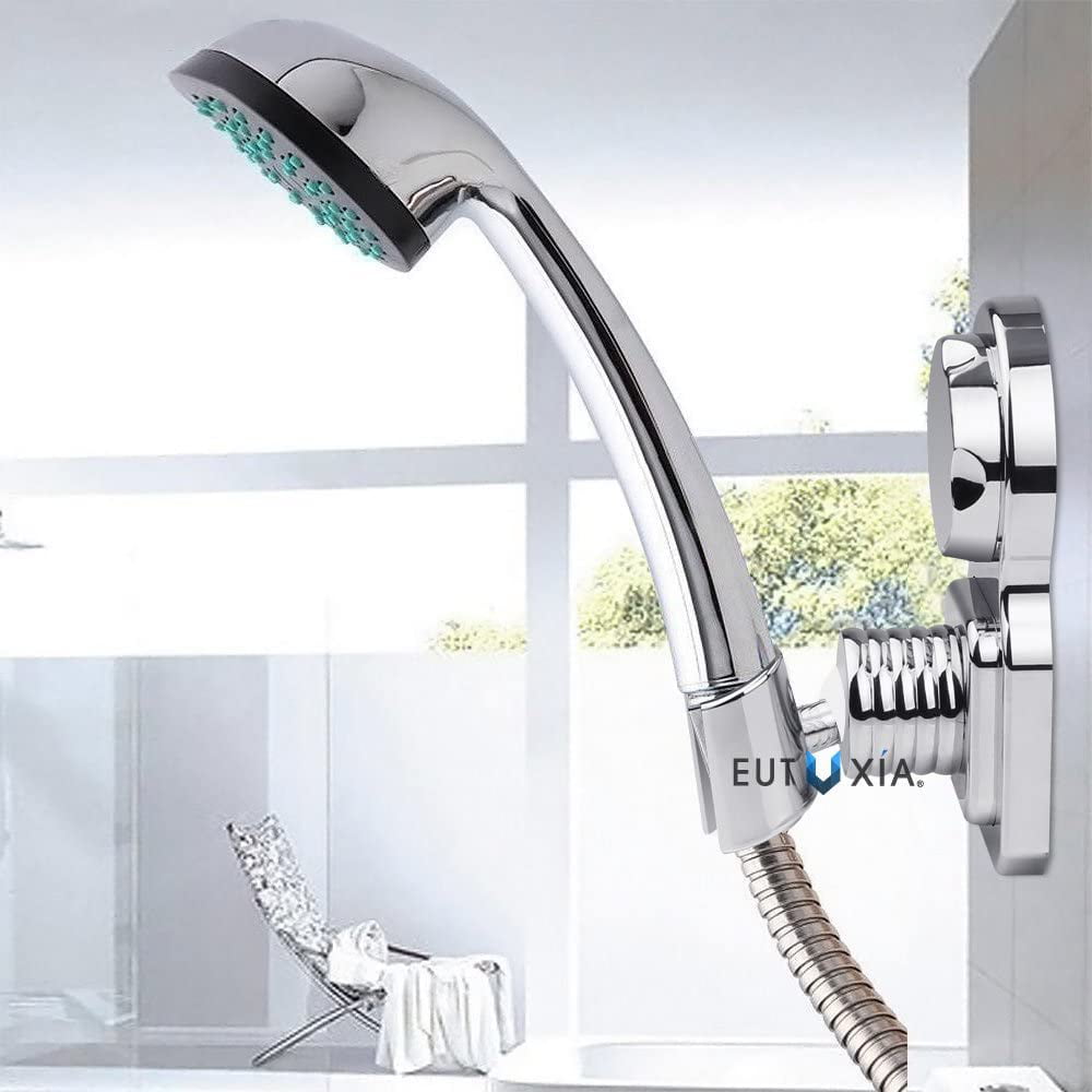 OUO Suction Cup Shower Head Holder Handheld Showerhead Bracket Adjustable  Shower Holder, Removable Handheld Showerhead & Wall Mounted Suction Bracket