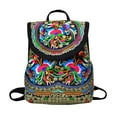 thumbnail image 2 of Womens Folk-custom ethnic style Embroidered Retro Backpack Travel Backpack, 2 of 9