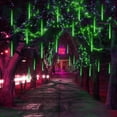 thumbnail image 2 of Solar Meteor String Lights, Waterproof Garden Lights with 192 LEDs Falling Raindrop Effect, 30cm 8 Tubes Blue Outdoor Solar Lights for Holiday, Party, Wedding & Christmas Decoration, 2 of 8