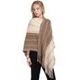 thumbnail image 2 of SWSMCLT Women's Autumn Cape 2025 Comfy Acrylic Baggy Knit Off The Shoulder Cold Weather Top Billowy Capelet Khaki One Size, 2 of 3