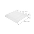 thumbnail image 2 of OUNONA Basement Window Covers Awning Canopy Transparent PC Wind Protection for Outdoor Space 1Pack, 2 of 8
