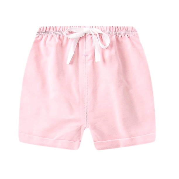 Baby Boy Shorts Set Summer Solid Casual Sports Shorts con Cordón para Niños Baby Girl Shorts