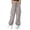 Gray -CD34, variant on Cargo Pants for Girls Baggy Y2K Parachute Pants with Pockets Elastic Waist Kids Wide Leg Casual Streetwear Black 150