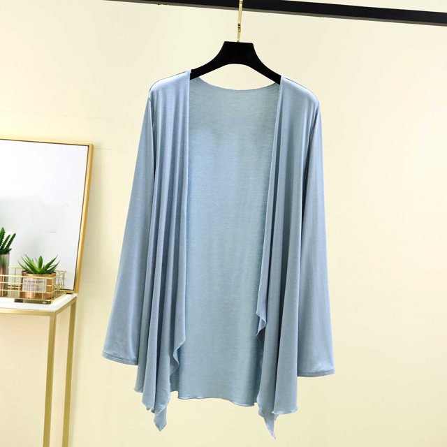 Blouse Femme Unie Décontractée Mode Col Rond Manches Longues Pyjama