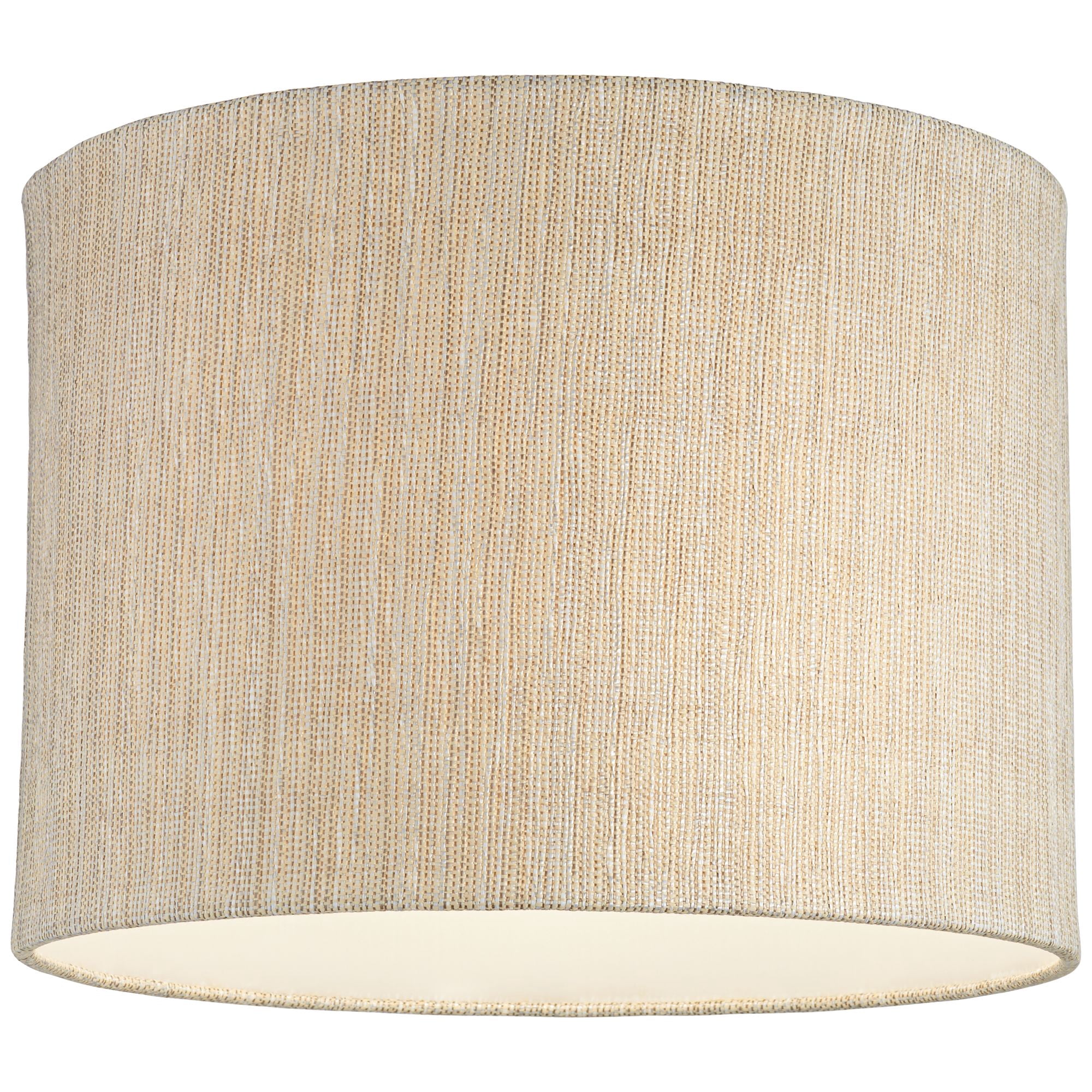 Springcrest Gold and Silver Plastic Weave Medium Drum Lamp Shade 15" Top x 15" Bottom x 11" High (Spider) Replacement with Harp and Finial