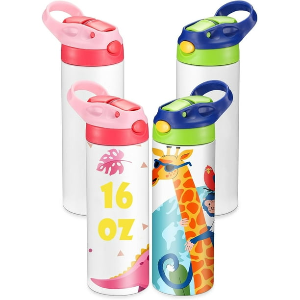 Termo OFFNOVA para Niños Sublimación Vaso de 473 ml Paquete de 4