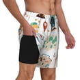 thumbnail image 2 of Fuzoiu Travel1 Print Men's Swim Shorts,Quick-Dry Double-Layer Swim Trunks,Board Trunks,Beach Shorts Swimwear Bathing Suits-3X-Large, 2 of 6